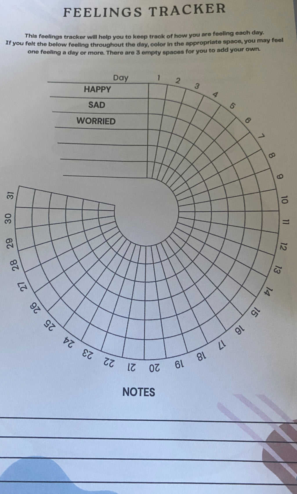 Daily gratitude journal