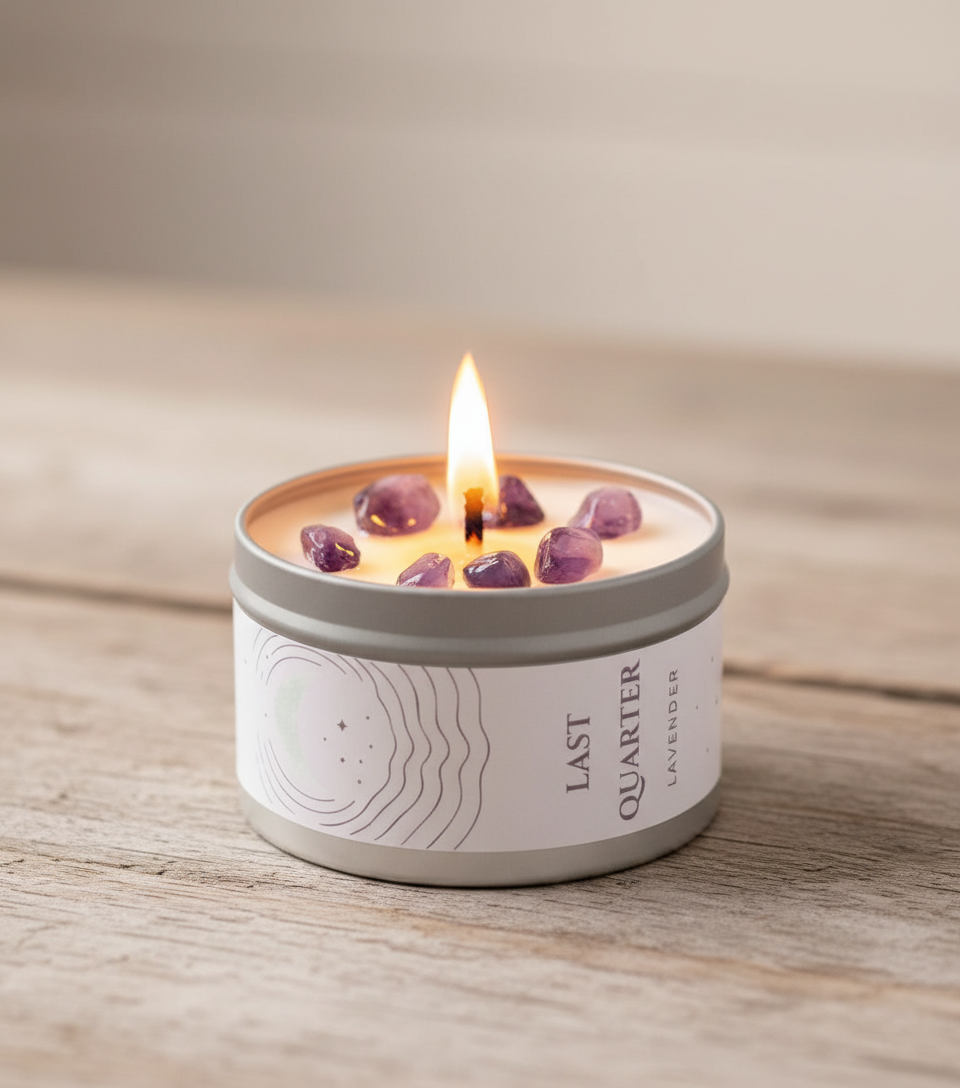 Moon phase candles
