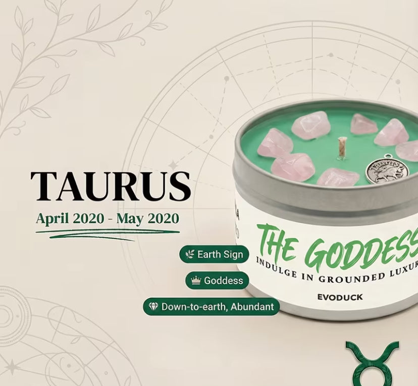 Zodiac gemstone scented Candles