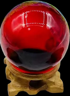 Wooden ball/ stone stand