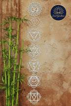 Wooden chakra hanging wall Art
