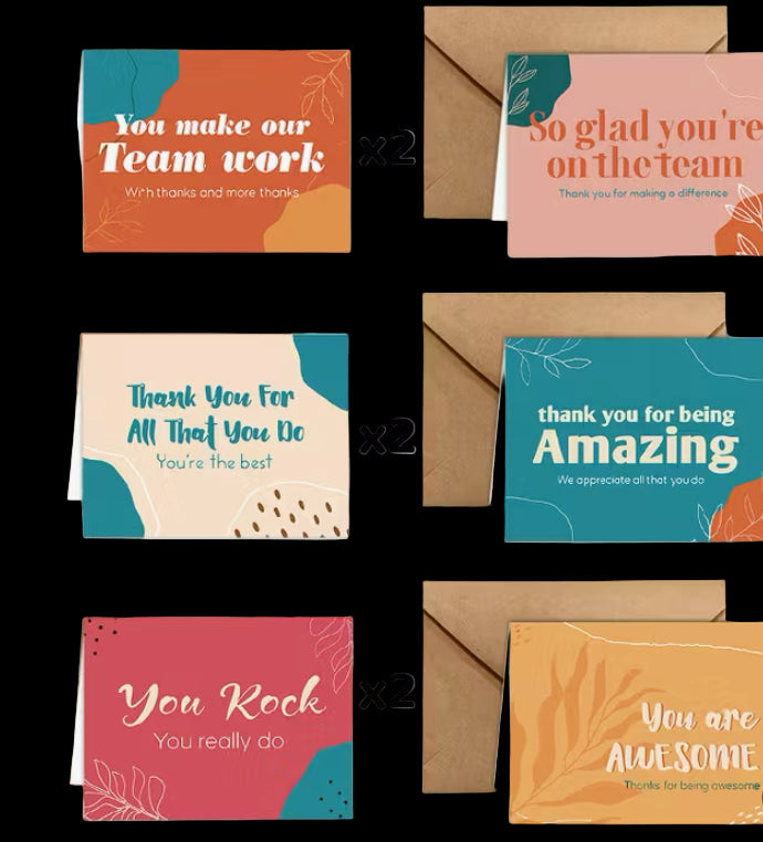 Team Thank you cards