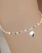 Sterling silver heart bracelet
