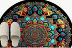 Bohemian mandala door mat
