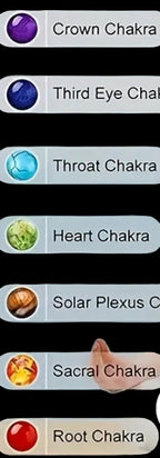 Chakra lava bracelet