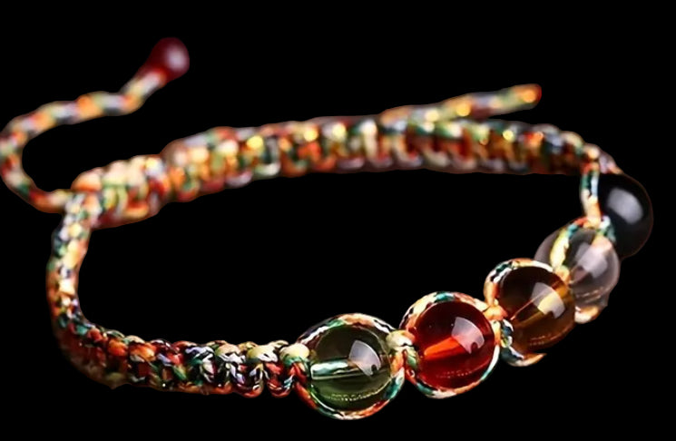 Boho beaded braid bracelet