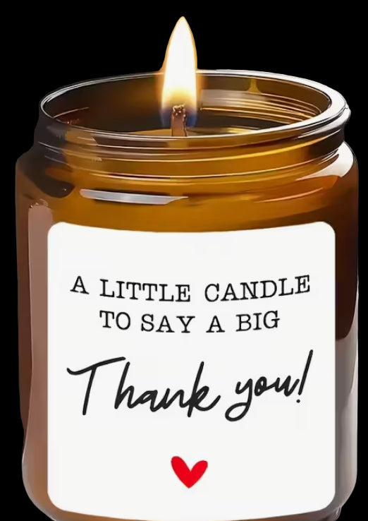 Thank you candle