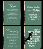 Team 4 piece Spiral notebook