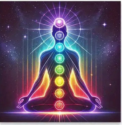 Seven Chakra table cloth