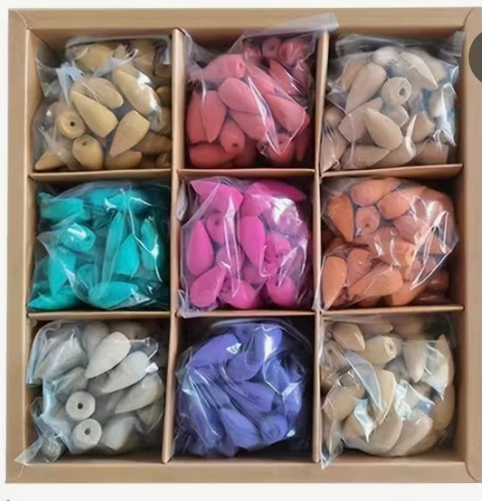 100 piece backflow or original incense cones giftbox.