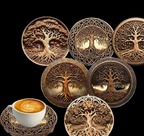 Tree of life coasters six piece