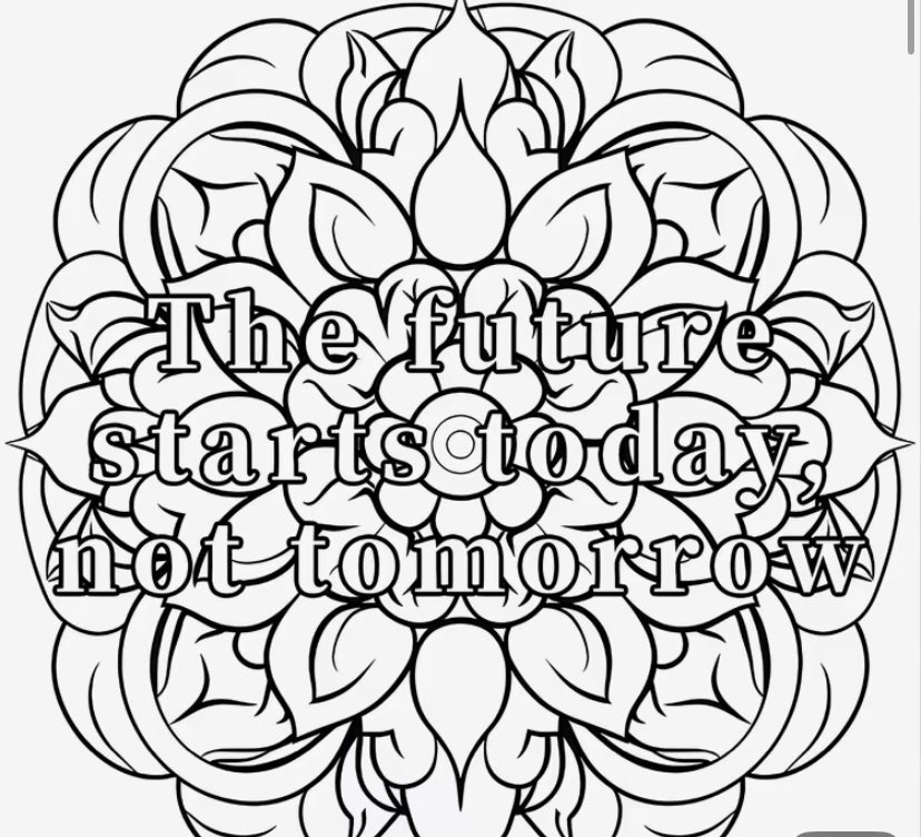 You are stronger colouring book