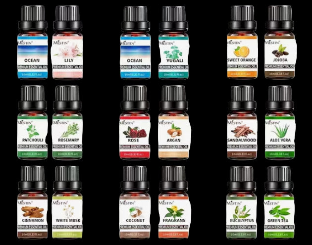 Oil stand angled & Oils