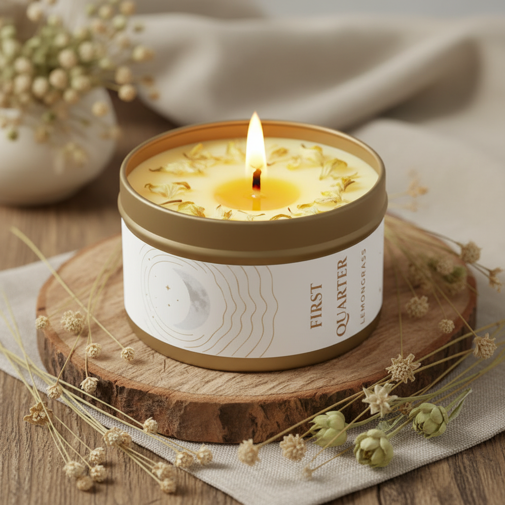 Moon phase candles
