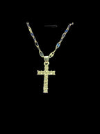 Silver necklace with cross