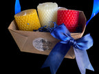 Beeswax candle gift basket
