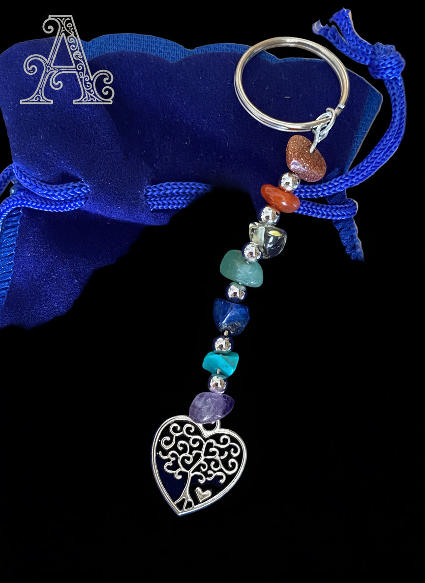 Tree of life Chakra keychain