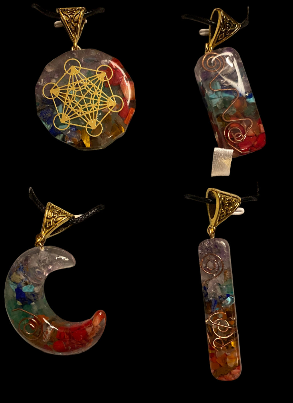 Seven Chakra spirit stone necklace