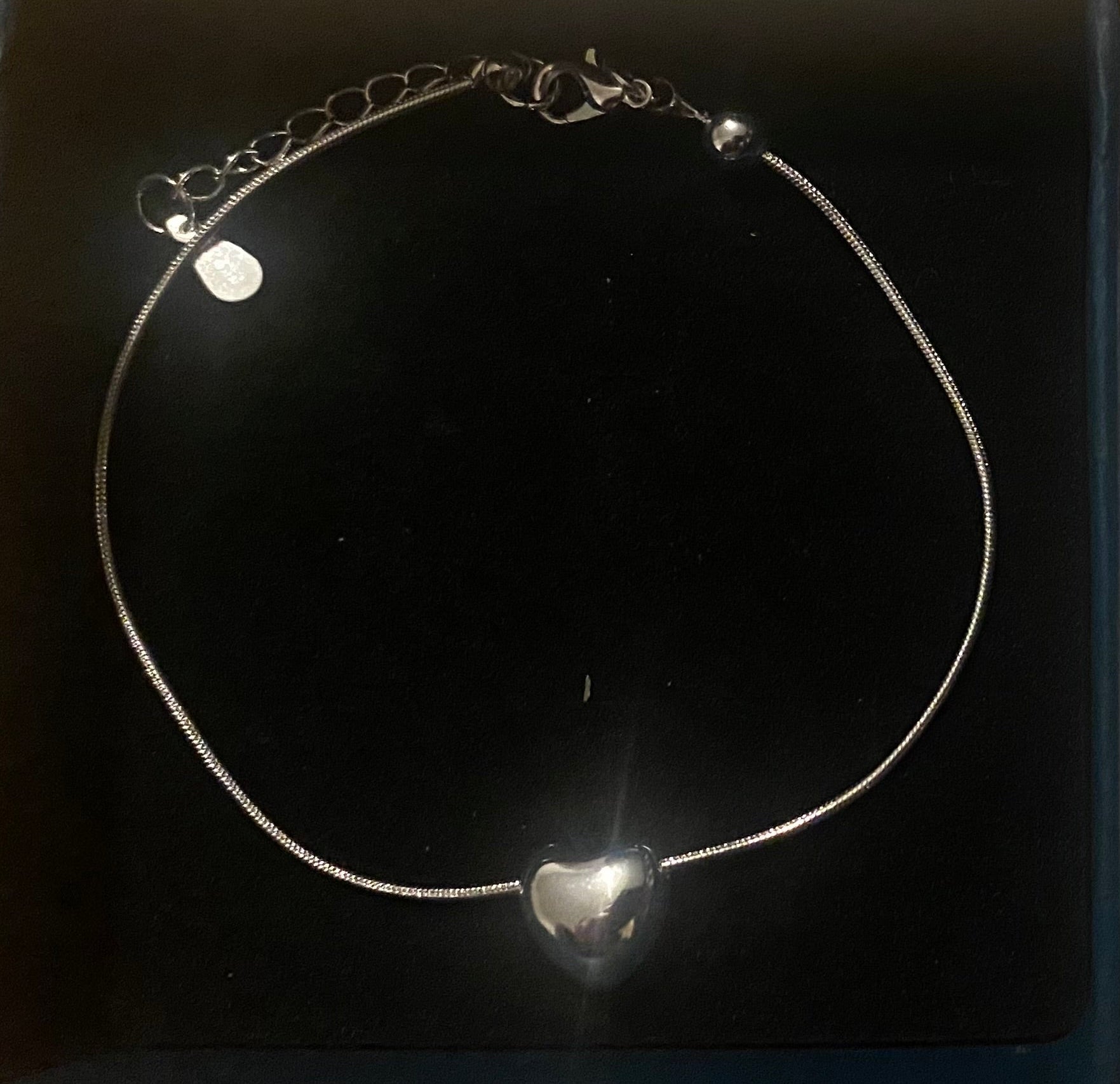 Sterling silver heart bracelet