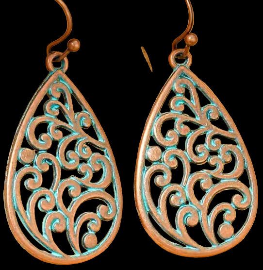 Bohemian style copper Earrings