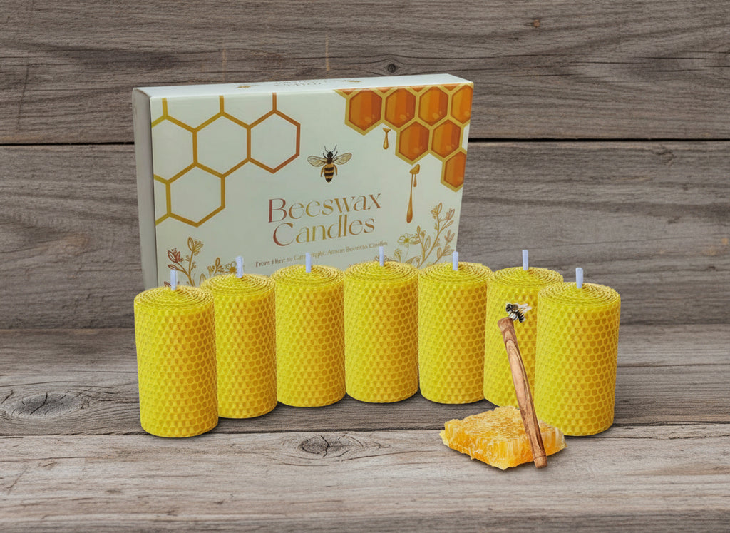 Beeswax candle gift box