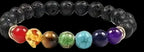 Chakra lava bracelet