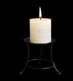 Dual purpose metal candle holder & burner