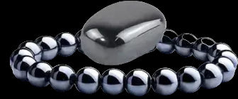 Polished stone and bracelet set.