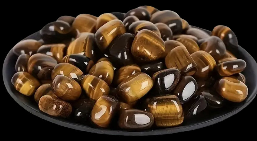 Tiger eye polished stones