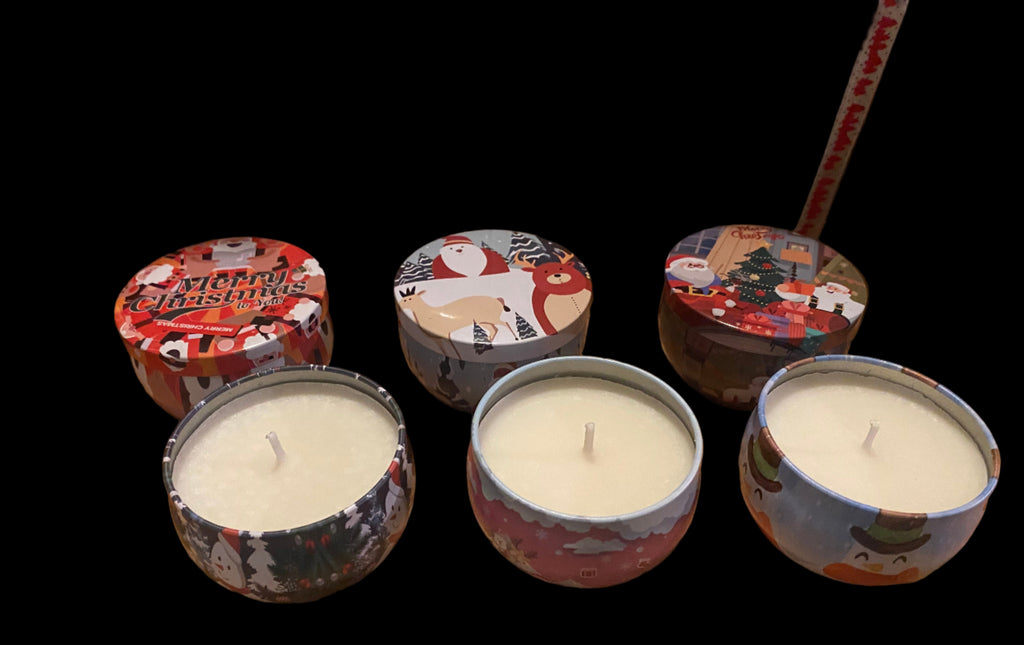 Tin candle gift set